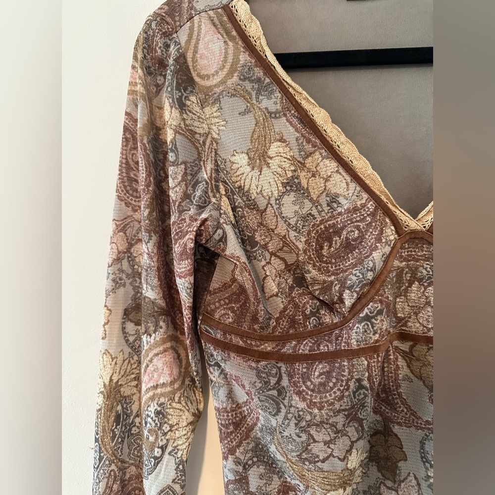 Axcess Patterned Blouse - Picture 3 of 4